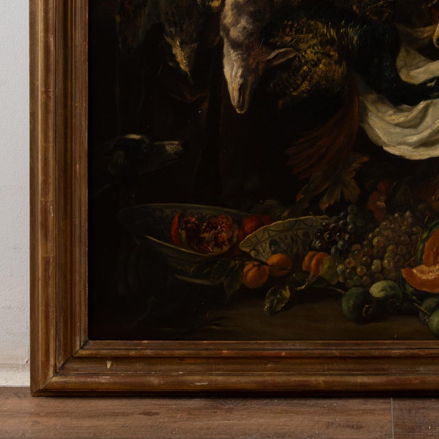 Brown 19th Century Oil on Canvas Larder Scene After P. Boel For Sale - Image 8 of 12