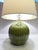 Vintage Tanner Kenzie Avocado Green Ceramic Gourd Lamps - Pair For Sale - Image 4 of 17