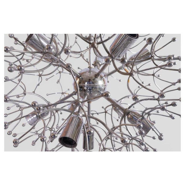 Industrial Italian Sputnik Chandelier by Gaetano Sciolari, 1970s For Sale - Image 3 of 7