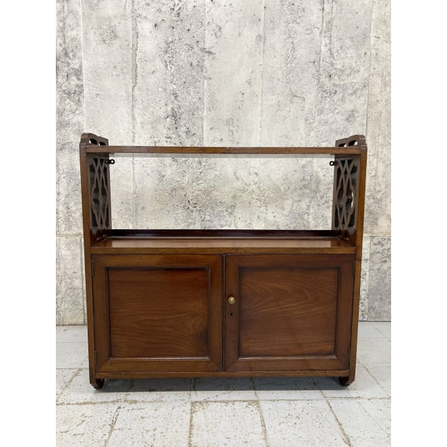 Antique Walnut Wall Mounted Cabinet, 1890s For Sale - Image 5 of 9