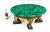 Vintage Patinated Bronze Coffee Table in Malachite and Walnut, 1950s For Sale - Image 16 of 18