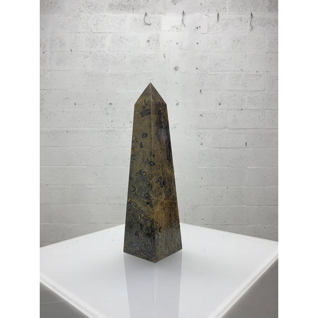 Mid-Century Marble Obelisk For Sale - Image 4 of 12
