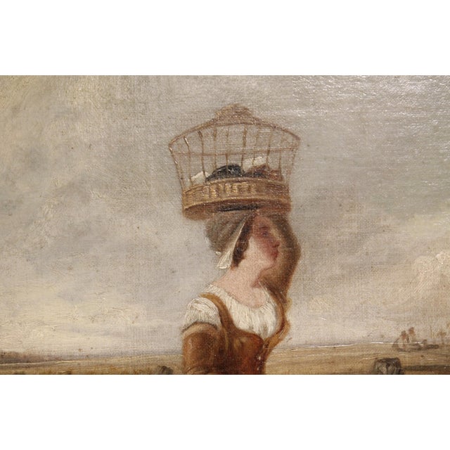 “Crossing the Ford,” 19th Century English Landscape Painting With Horses, After Callcott For Sale - Image 10 of 15