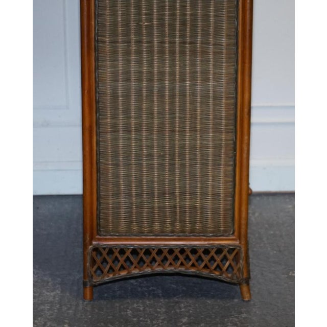 Woven Wicker Armoire with Drawer, 1970s For Sale - Image 13 of 14