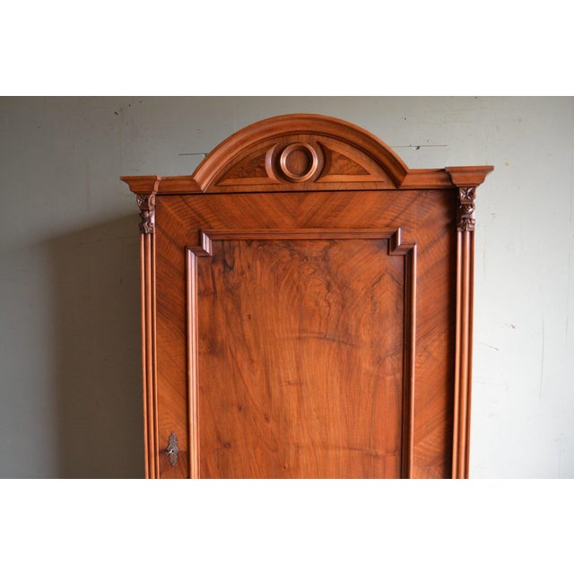 Art Deco Mahogany 1-Door Arch Cupboard For Sale - Image 3 of 10