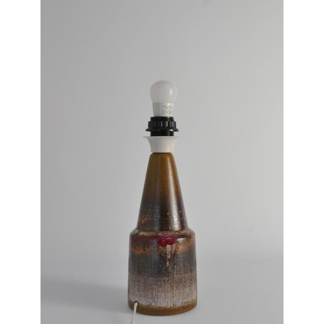 Modern Brutalist Ceramic Table Lamp from Tilgmans, Sweden, 1960s For Sale - Image 6 of 14
