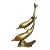 Vintage Brass Dolphin Sculpture For Sale