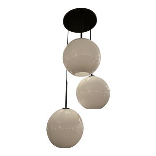West Elm Sculpture 3-Light Chandelier For Sale