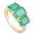 4.14 Ctw Three Stone Engagement Ring Size 6 For Sale