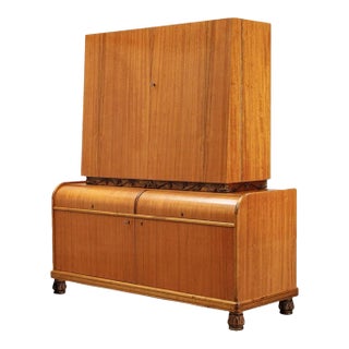 1940s Swedish Modern Bar Cabinet by Ab Seffle For Sale