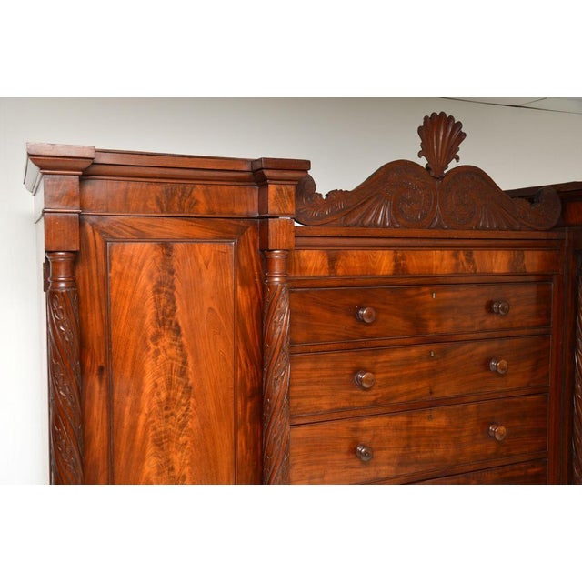 Brown William IV Compact Wardrobe, 1830s For Sale - Image 8 of 16