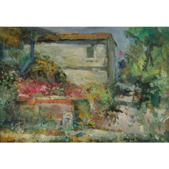 Antonio Sbrana, The Farm, Oil on Panel For Sale