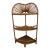 Bamboo and Rattan Corner Shelf Etagere For Sale