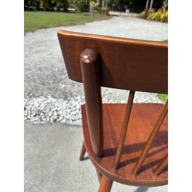 Mid 20th Century Midcentury Willett Cherry Dining Chair For Sale In West Palm - Image 6 of 7