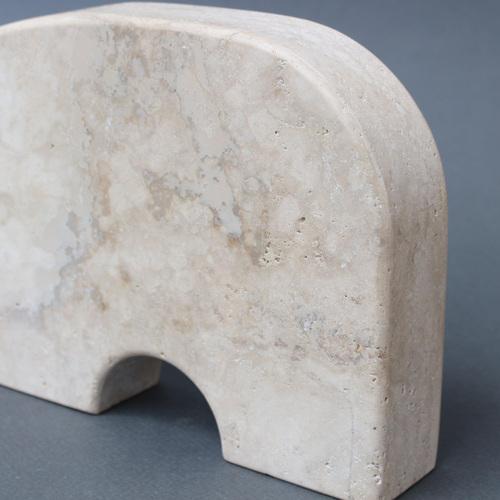 Vintage Italian Travertine Aardvark Table Sculpture from Fratelli Mannelli, 1970s For Sale - Image 11 of 16