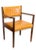Mid-Century Modern Set of 8 Vintage Jens Risom Teak & Leather Danish Mid Century Mod Dining Chairs For Sale - Image 3 of 13