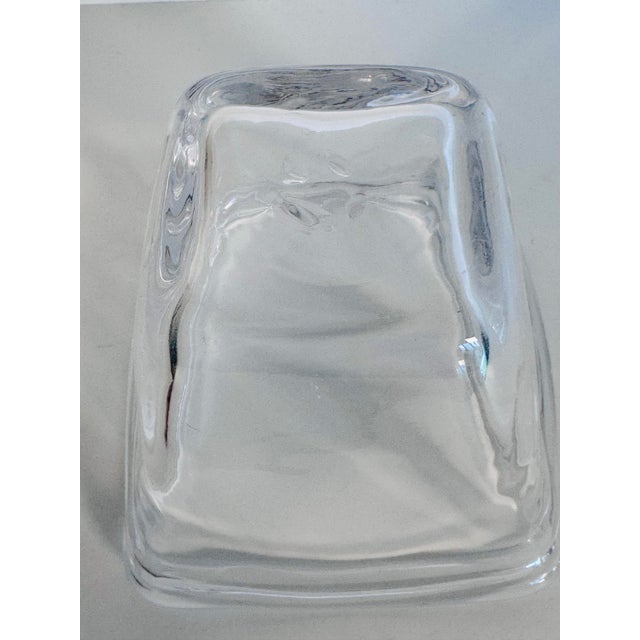 Vintage Simon Pearce Handblown Small Square Vase For Sale In Boston - Image 6 of 6