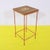 Brown Red Lacquered Iron Plant Stand Table with Decorated Wooden Top For Sale - Image 8 of 8
