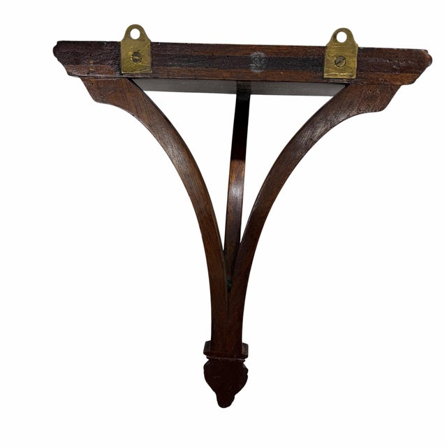 Late 20th Century Vintage Regency Carved Wood Decorative Wall Brackets For Sale - Image 5 of 8