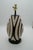 Mid-Century Modern Late 20th Century Black & Ivory Geometric Chulucanas Pottery Desk Lamp For Sale - Image 3 of 8
