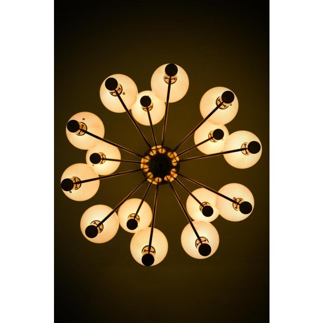 Model T-372/15 Ceiling Lamp attributed to Hans-Agne Jakobsson, 1950s For Sale - Image 6 of 9