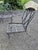 Metal Vintage Wrought Iron Patio Seating Set by Russell Woodard, Attributed, 8 Pieces For Sale - Image 7 of 12