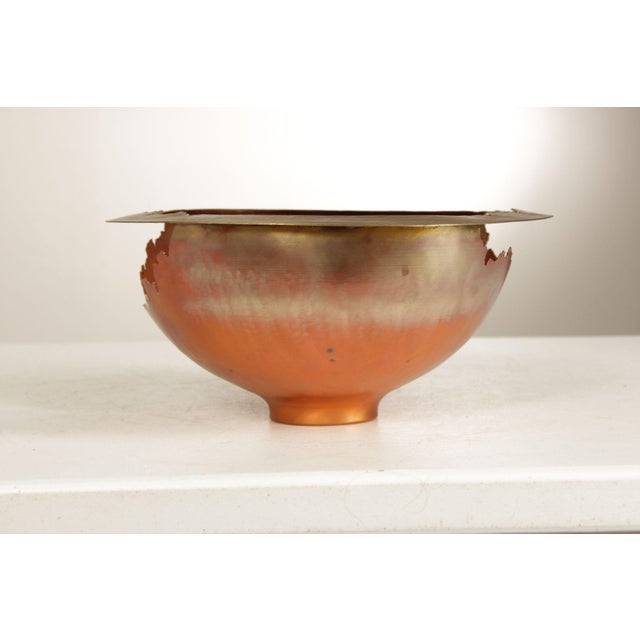 Thomas Roy Markusen Thomas Roy Markusen Studio Copper And Brass Decorative Bowl For Sale - Image 4 of 12