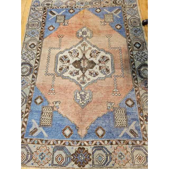 Mid 20th Century Oushak Rug For Sale - Image 9 of 12