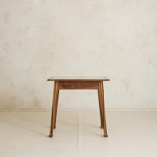Art Nouveau Antique Italian Art Nouveau Desk or Side Table in the Manner of Louis Majorelle For Sale - Image 3 of 11