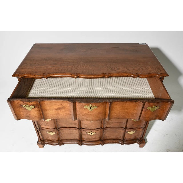 Rococo 18th C Danish Rococo Burl Walnut Commode / Chest of Drawers For Sale - Image 3 of 11