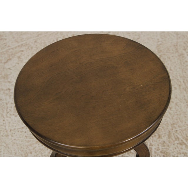 1990s Round Regency Style Occasional End Table For Sale - Image 5 of 12