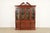 Ethan Allen Georgian Inlaid Mahogany Lighted Breakfront Bookcase Cabinet For Sale - Image 14 of 14