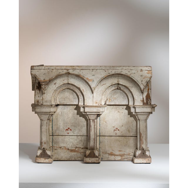 Wood Early 19th Century France Neoclassical Antique White Wood Decorative Object For Sale - Image 7 of 15