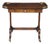 Antique English Regency Style Rosewood Mahogany & Brass Gallery Writing Table For Sale