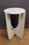 Pedestal Table in White Lacquered Wood and Marble, 1970s For Sale - Image 14 of 14