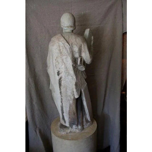 Italian 16th Century Marble Statue of a Robed Figure For Sale - Image 3 of 6