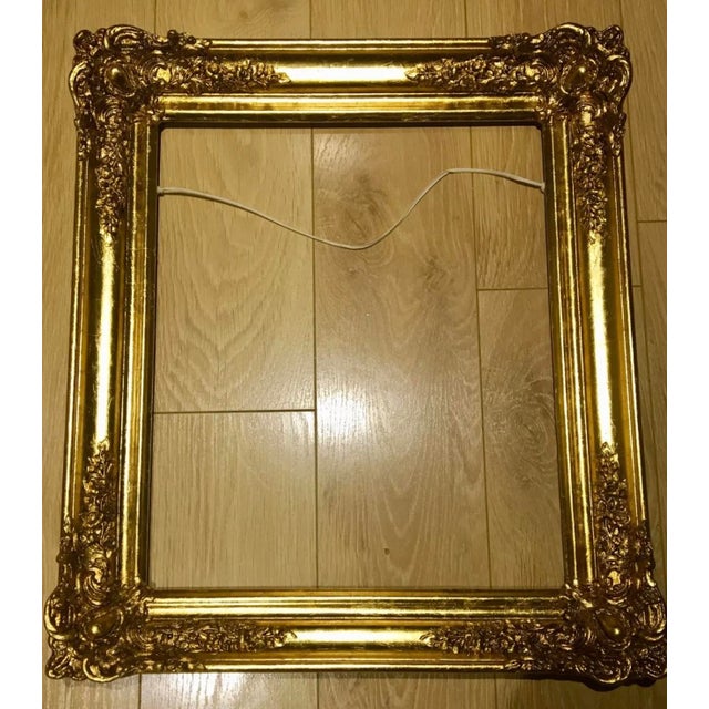 Antique Devotional Portrait of a Female Saint (Possibly Mary Magdalene) in a 24-Carat Gold Leaf Frame – Fully Restored For Sale - Image 6 of 9