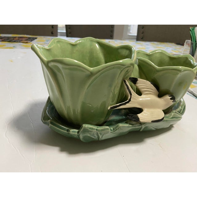 Mid Century McCoy Art Pottery Bird Planter Vase Chairish