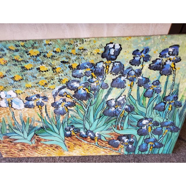 Large Oil Painting with beautiful hues and colors. Done in the style of impressionism. Painted on a stretched canvas.