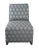 Contemporary Ethan Allen Contemporary Slipper Chair Upholstered in Geometric Teal Gray Fabric 20-7537 For Sale - Image 3 of 13