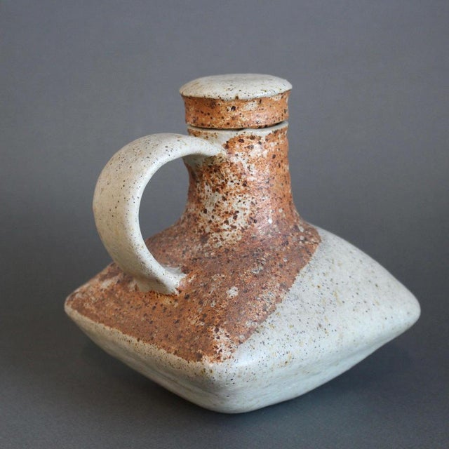 Vintage Italian Ceramic Bottle by Bruno Gambone, 1980s For Sale - Image 4 of 12