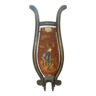 19thC Victorian Petit Point Boot Jack For Sale