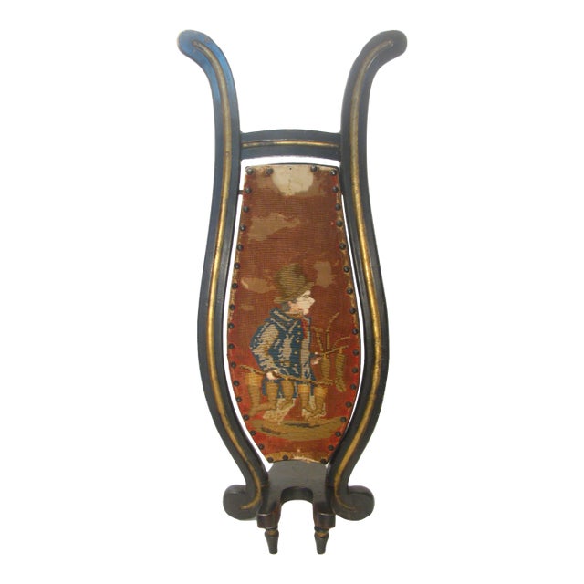 19thC Victorian Petit Point Boot Jack For Sale