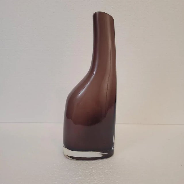Contemporary Vintage Swedish Okkso Vase in Glass from Ikea, 1990s For Sale - Image 3 of 11