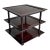 Late 20th Century Baker Furniture Barbara Barry Mahogany 3 Tier Etagere Side Table For Sale