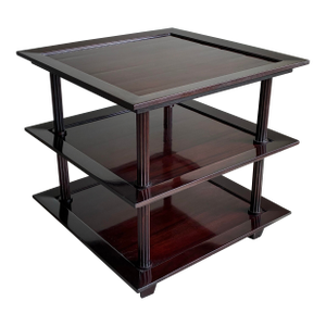 Late 20th Century Baker Furniture Barbara Barry Mahogany 3 Tier Etagere Side Table