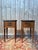 Brown Louis XVI Bedside Tables in Marquetry and Marble by Maison Gouffé, 1950s, Set of 2 For Sale - Image 8 of 8