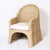 Mid-Century Modern Wicker Drapery Ghost Armchairs For Sale - Image 3 of 9