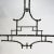 Vintage Black and Gold Bamboo-Inspired Iron 60-Inch Double-Ended Pool Table/Long Dining Table Pendant Light For Sale - Image 4 of 12