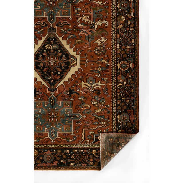 Momeni Karajeh Red Hand Knotted Area Rug 10' X 14' For Sale - Image 4 of 9